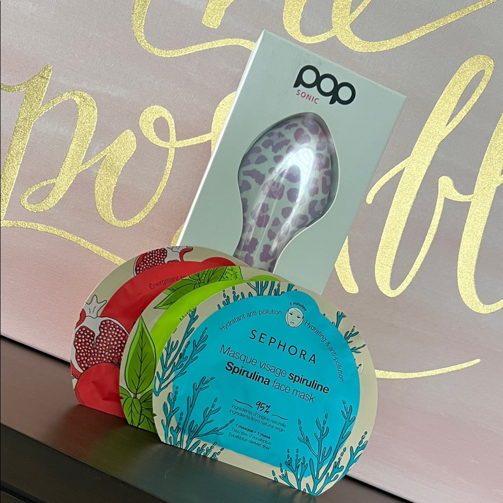 POP Sonic Facial Beauty Device & Sephora Face Masks